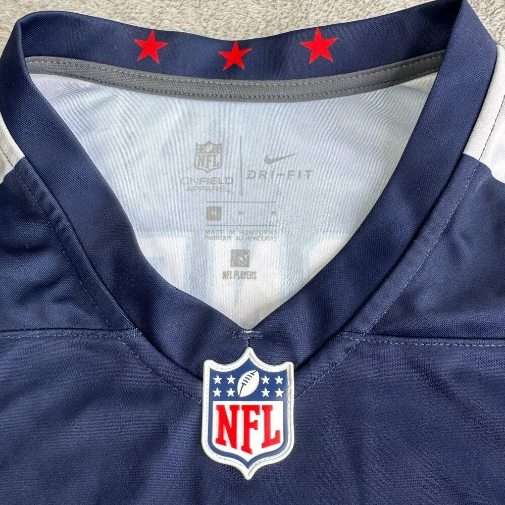 Tennessee Titans Julio Jones #2 Jersey Men Medium Navy Nike Dri-Fit NFL Football